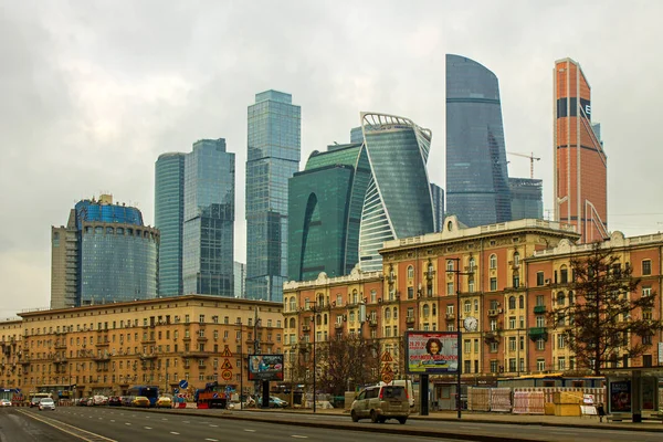 Moskva Ryssland December 2019 Utsikt Över Kutuzovsky Utsikter Med Historiska — Stockfoto