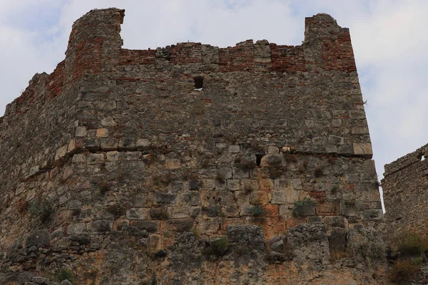 Starożytna twierdza z cegieł, miejsce historyczne — Zdjęcie stockowe