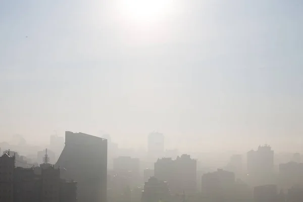 gün batımı sırasında şehir