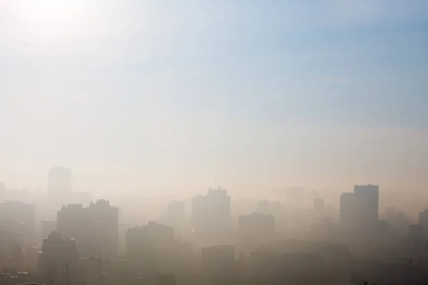 gün batımı sırasında şehir
