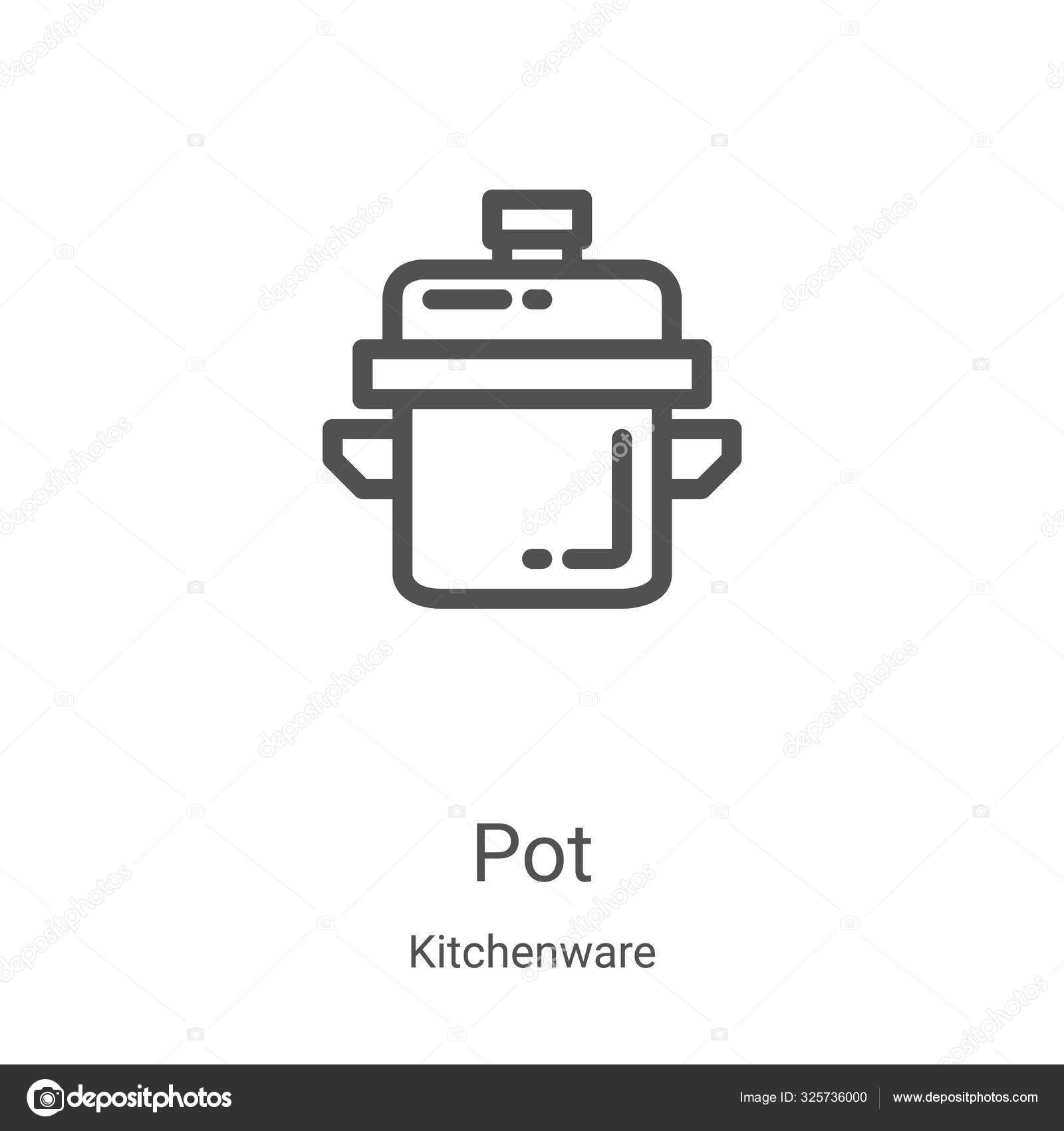 Ilustración vectorial de la moderna sartén negra — Vector de stock