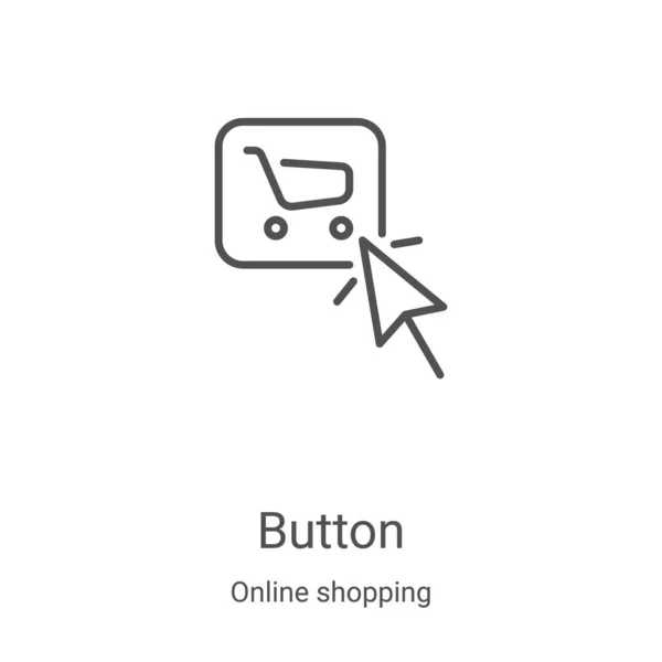 -Symbol-Vektor aus der Online-Shopping-Sammlung. Thin Line Taste umreißt Icon Vektor Illustration. Lineares Symbol für Web- und Mobile-Apps, Logo, Printmedien — Stockvektor