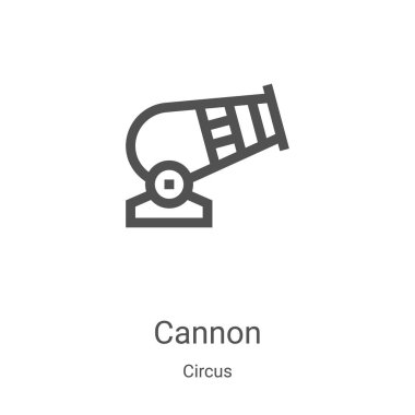 Sirk koleksiyonundan top ikonu vektörü. İnce çizgi top anahat ikon vektör çizimi. Web ve mobil uygulamalarda kullanmak için doğrusal sembol, logo, yazdırma ortamı