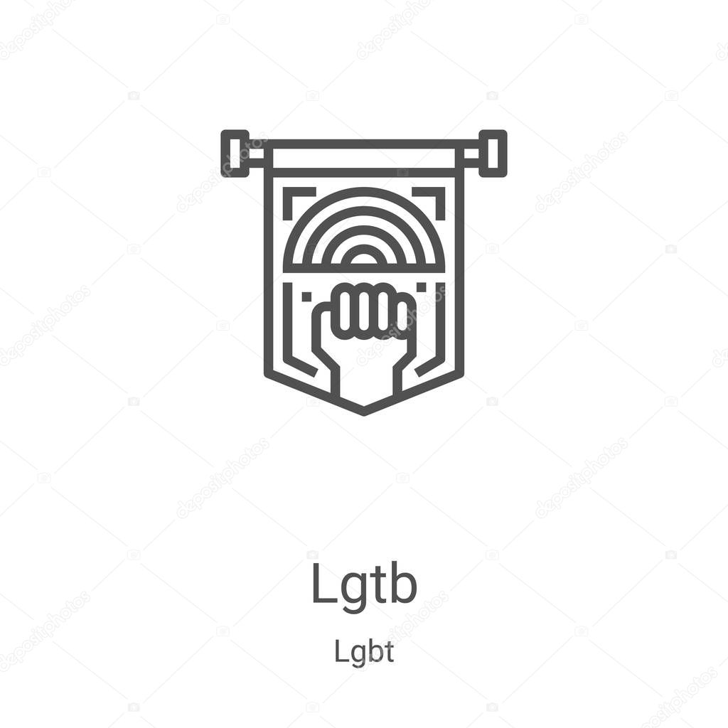 Lgtb Icon Vector From Lgbt Collection Thin Line Lgtb Outline Icon Vector Illustration Linear Symbol For Use On Web And Mobile Apps Logo Print Media Premium Vector In Adobe Illustrator Ai