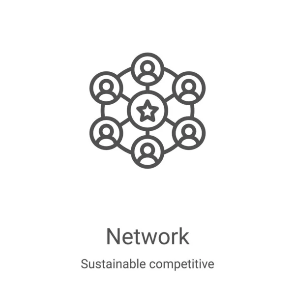 수집의 네트워크 아이콘 네트워크 아이콘 일러스트 모바일 사용하기 미디어 — 스톡 벡터