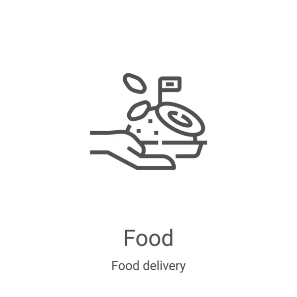 Vecteur Icône Alimentaire Collecte Livraison Nourriture Illustration Vectorielle Des Icônes — Image vectorielle