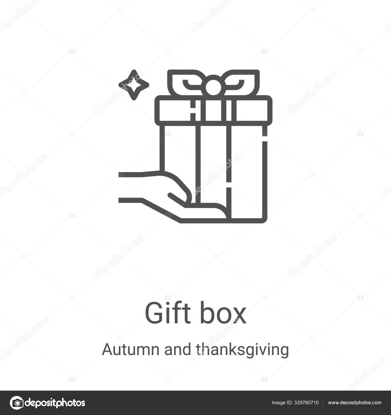 Gift Box Icon Vector Autumn Thanksgiving Collection Thin Line Gift Stock Vector Image By C Macroone Gift Box Icon Vector Autumn Thanksgiving Collection Thin Line Gift Stock Vector Image By C Macroone