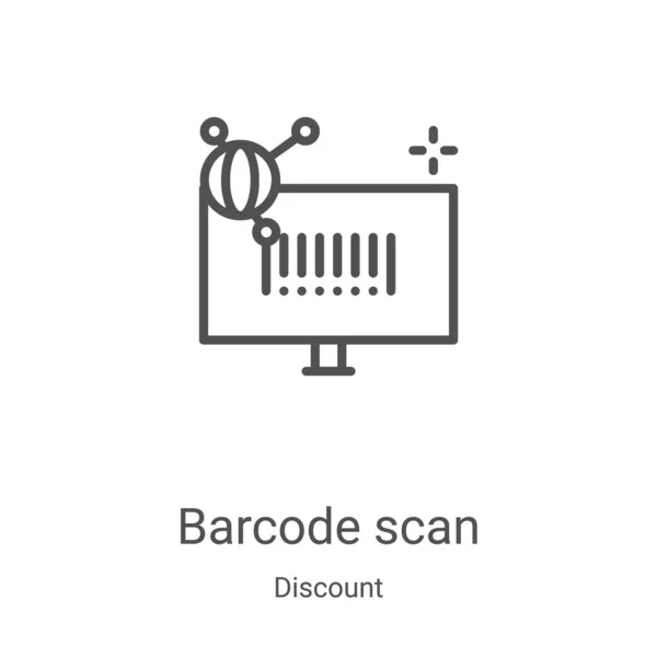 Code Barres Balayage Icône Vecteur Collection Discount Illustration Vectorielle Icône — Image vectorielle