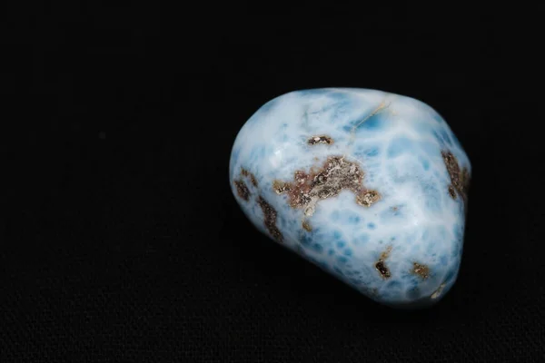 Makro z turkusowego kamienia larimar — Zdjęcie stockowe