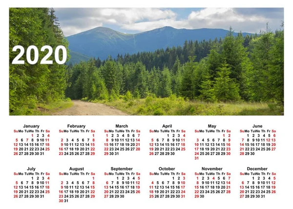 Wandkalender Für Das Ganze Jahr Firmen Heim Und Geschäftskalender Der — Stockfoto