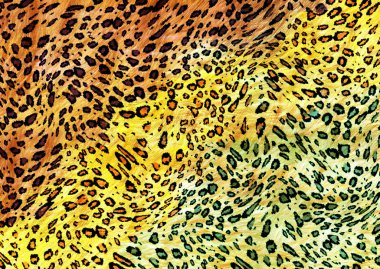 Leopar deri deseni tasarımı