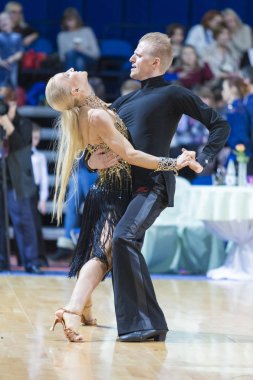  Ivan Miskevich ve Svetlana Rodina pro-Am çift Pro-Am Süper Kupası Uluslararası Latin programı Wdsf Minsk açık dans festivali-2017 üzerinde gerçekleştirir.