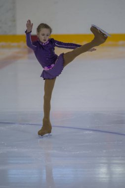 Yetişkin kadınlar serbest program Program Minsk Arena Kupası 2017'nda kadın buz patenci gerçekleştirir