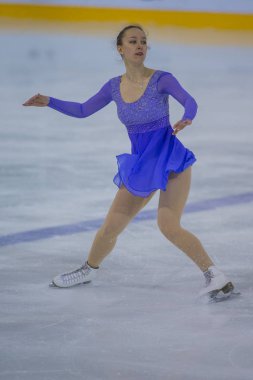 Yetişkin kadınlar serbest program Program Minsk Arena Kupası 2017'nda kadın buz patenci gerçekleştirir