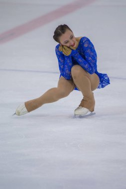Yetişkin kadınlar serbest program Program Minsk Arena Kupası 2017'nda kadın buz patenci gerçekleştirir