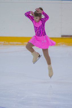 Kadın buz patenci kızlar kadınlar serbest program Program, Minsk Arena Kupası 2017 gerçekleştirir