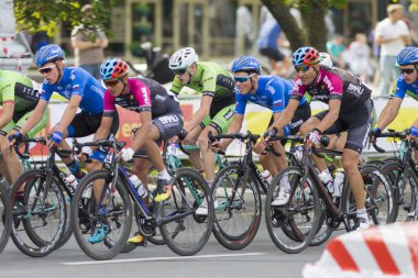 Grup gençlik yol bisiklet uluslararası yol Bisiklete binme rekabet Grand Prix Minsk-2017 tarihinde 8 Temmuz 2017 yılında Minsk sırasında profesyonel Peloton içinde