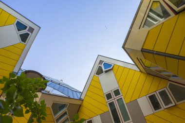Modern binalar şehir mimari tasarım öğeleri küp evler Piet Blom Rotterdam şehir tarafından tasarlanan olarak bilinen
