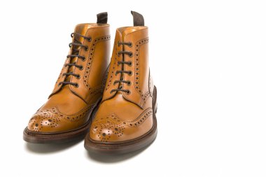 Erkek Ayakkabı fikirler. Premium Çift aksanlı konuşma Derby çizme tabaklanmış