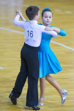 Dans çift çocuk-2 Standart Program Rusya Wdsf Ulusal Şampiyonası üzerinde gerçekleştirir.