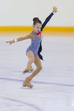 Yavrularını A kızlar serbest program Program Minsk Arena Kupası'nda kadın buz patenci Rusya Angelina Palagina üzerinden gerçekleştirir