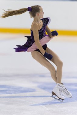 Beyaz Rusya Nadezhda Shatravskaya gelen buz patenci yavrularını B kızlar serbest program Program Minsk Arena Kupası'nda gerçekleştirir