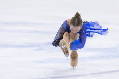 Beyaz rusya Anastasiya Zazulinskaya gelen buz patenci yavrularını B kızlar serbest program Program yapar