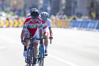 Avrupa Oyunları sırasında Mens Peloton Yarışı