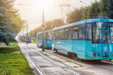 Tramvay Hattı Gündüz Şehir Sıkışmış