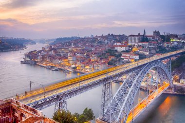 Renowned and Hihglighted Dom Luis I Bridge in Porto in Portugal 
