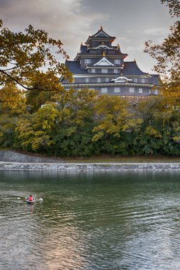 Okayama Crow Castle or Ujo Castle in Okayama City on the Asahi River