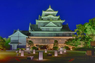 Japonya 'nın Okayama şehrindeki Karga Kalesi ya da Ujo Kalesi