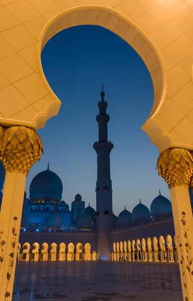 Sheikh Zayed Mosque Abu Dhabi Verenigde Arabische Emiraten — Stockfoto