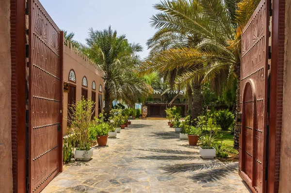 Heritage Village Abu Dhabi Vae Ist Ein Dorf Die Traditionellen — Stockfoto