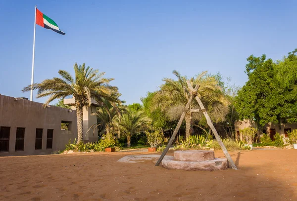 Traditional Water well in Heritage village in Abu Dhabi, UAE , its a village to experience the traditional aspects of the desert way of life