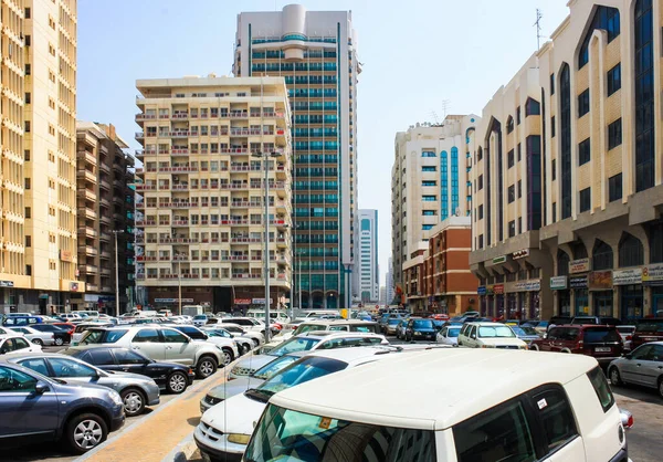 View of Abu Dhabi  Skyline and parking at Abu Dhabi, United Arab Emirates in 21/10/2012