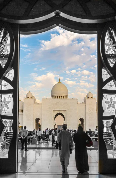 Grande Mosquée Abu Dhabi Eau — Photo