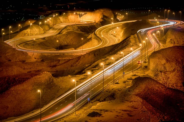 Jebel Hafeet Dağı Yolu, Al Ain, Birleşik Arap Emirlikleri.