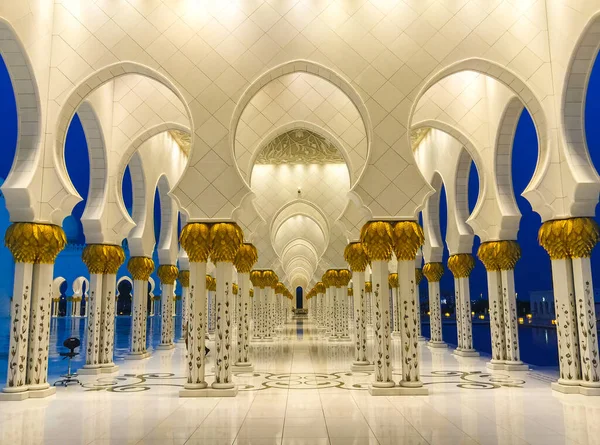 Sjeik Zayed Grote Moskee Abu Dhabi Verenigde Arabische Emiraten — Stockfoto