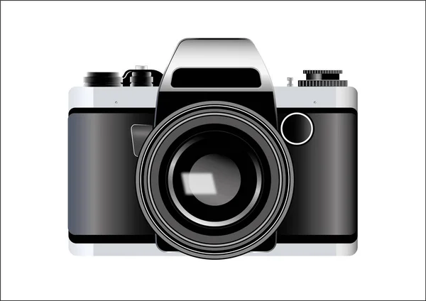 Retro kamera 35 mm negatifte. Analog fotoğrafçılık. Eski bir hobi. Tek renkli fotoğraf klibiName.
