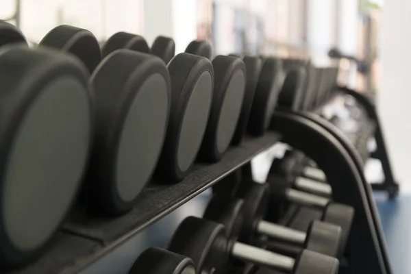 Rows Of Dumbbells In The Gym — Stock Photo, Image