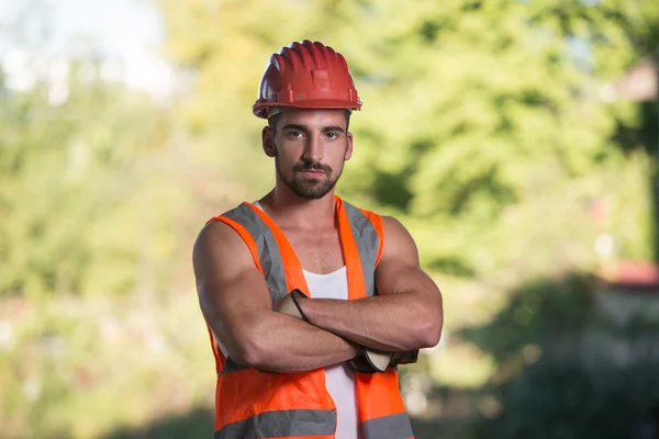 Portrait Of A Young Confident Worker — Stock Photo, Image