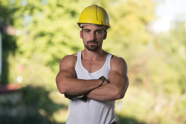 Portrait Of A Young Confident Worker — Stock Photo, Image