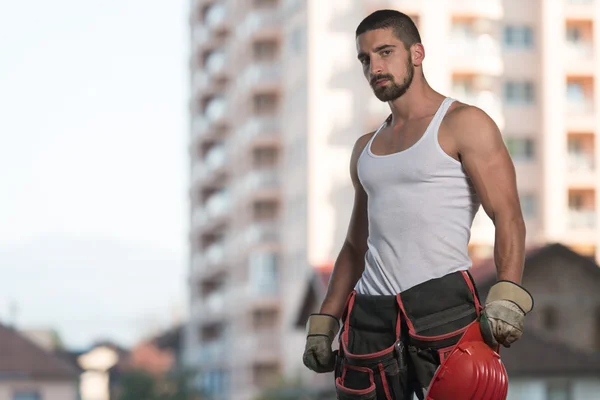 Casco di sicurezza per la prevenzione degli incidenti — Foto Stock