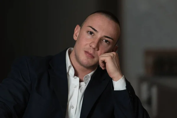 Portrait of a Businessman Rest at Home — Stock Photo, Image