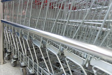 Metal Dükkanı arabaları süpermarket yakın çekim