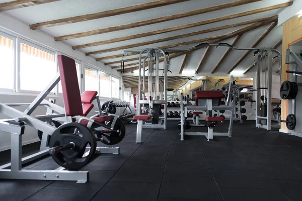 Centre Remise Forme Moderne Salle Gym Avec Équipement Les Machines — Photo