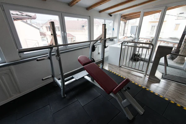 Modern Gym Room Fitness Center Equipment Machines — Stock Photo, Image