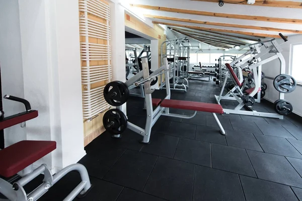 Equipamentos Máquinas Moderno Centro Fitness Sala Ginástica — Fotografia de Stock