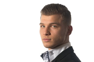 Beyaz izole iş tarzı adamı